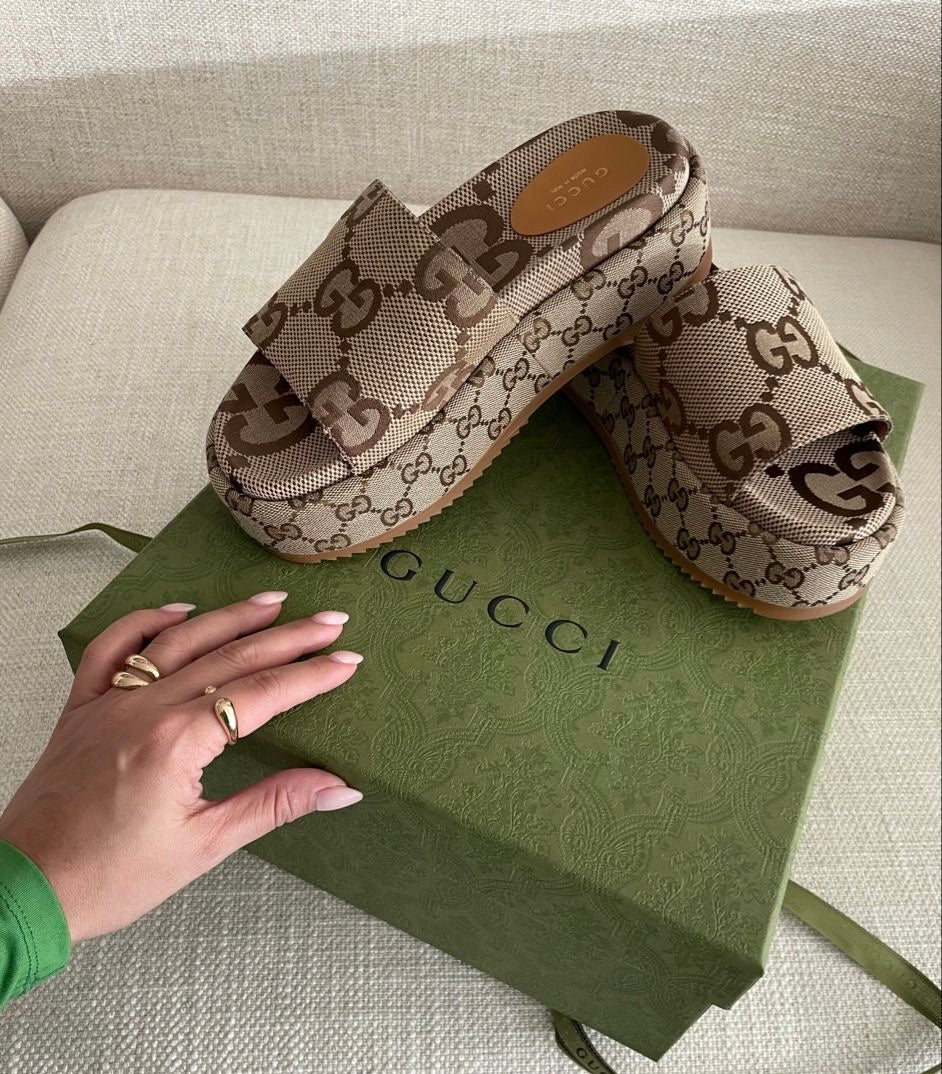 Gucci platform mules