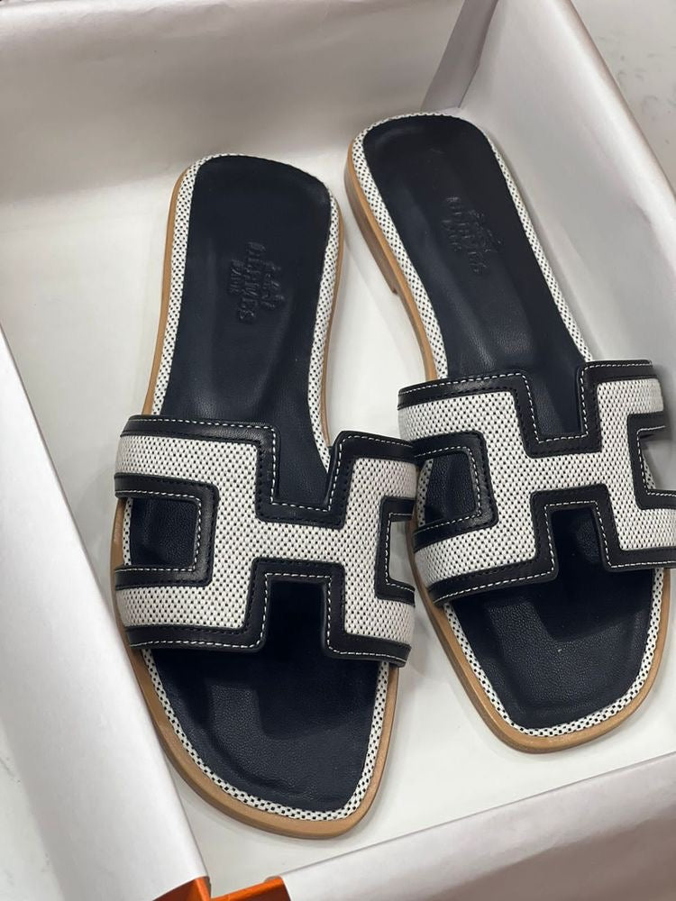 Hermès Oran Denim Mules