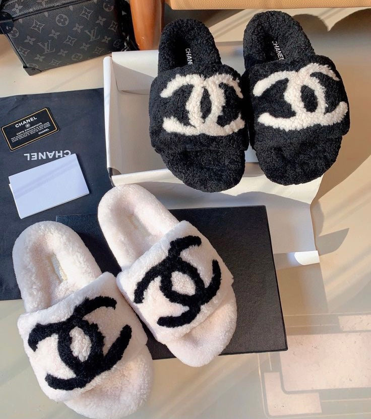 Chaussons Chanel Fourrure